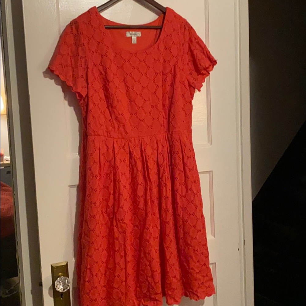 Coral dress